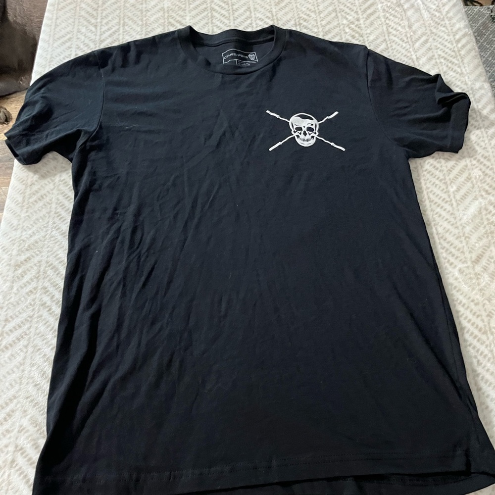 Gymreapers Skull T-Shirt – Black Graphic Tee Fitness Streetwear Style Medium
